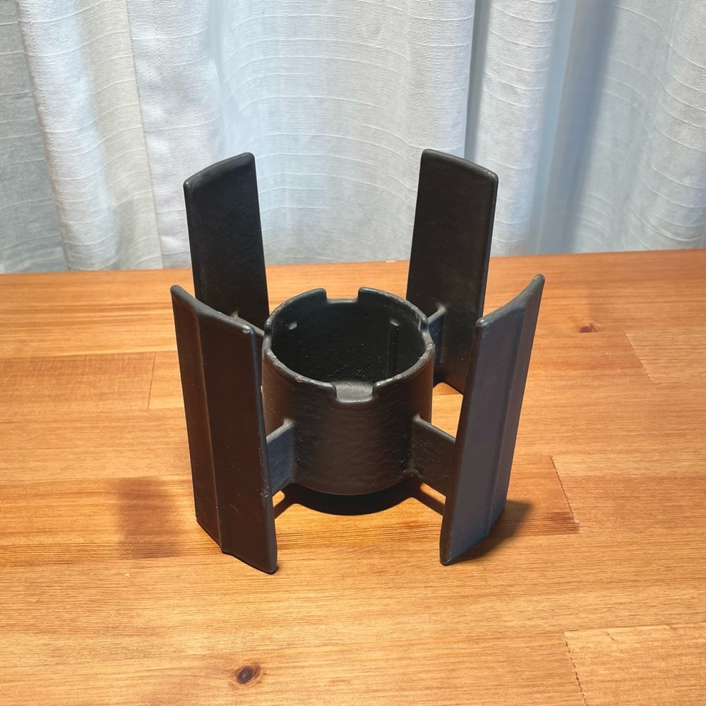 DANSK Vintage MCM Kobenstyle Fondue Base Cast Iron Metal Plant Candle Stand Hold